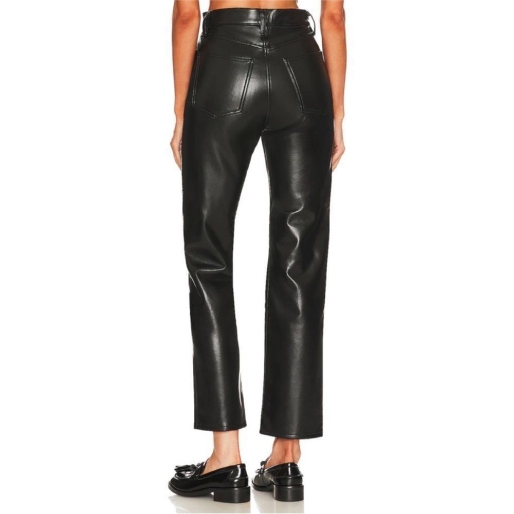 Agolde Recycled Leather Fitted 90's in Detox size 28 Excellent Condition - Picture 5 of 10